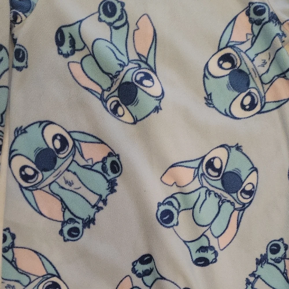 Disney Blue and Pink Stitch Footies One Piece